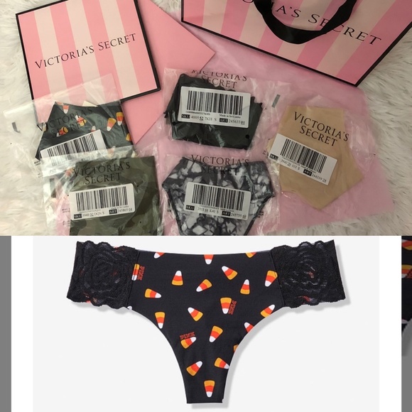 Victoria Secret Pink Candy Corn, PLUS 4 other Pairs of Panties. Small & Medium - Picture 1 of 8